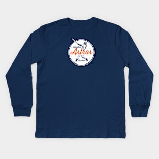 Vintage Astros Kids Long Sleeve T-Shirt